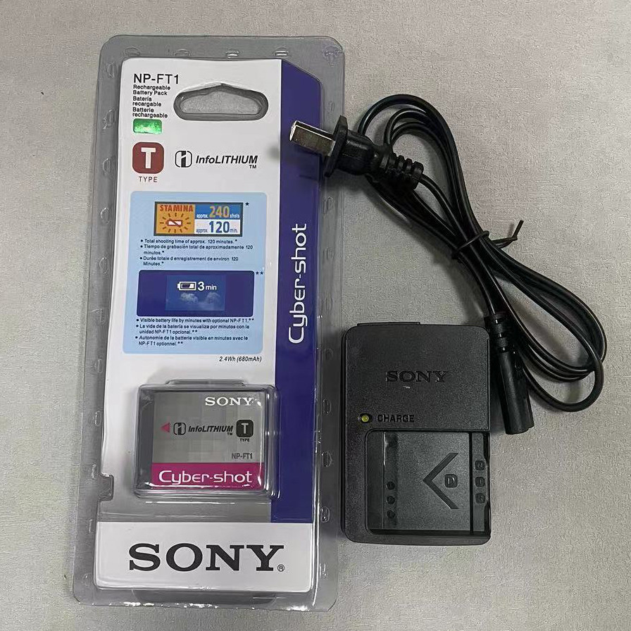 原廠sony 索尼相機DSC-T1 T3 T5 T9 T10 T11 T33 M1 M2 NP-FT1 電池+