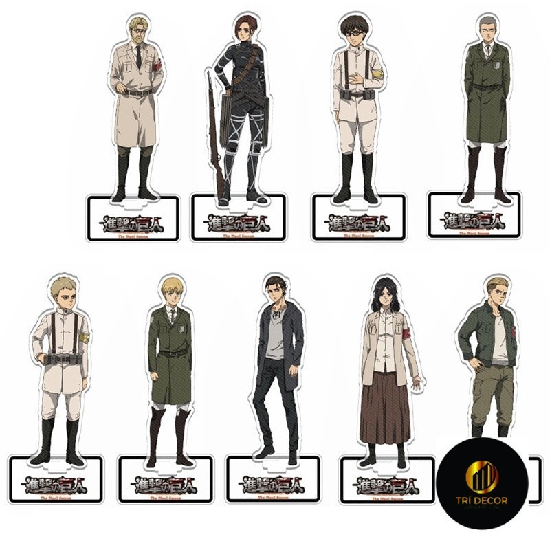 Standee 進擊的巨人 Erwin Hange LEvi Eren Army Mikasa Jean Sasha 2 | 蝦皮購物