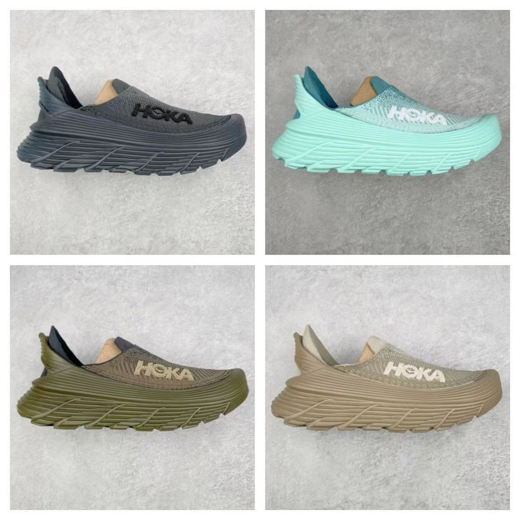 【現貨熱賣】越野跑鞋 登山鞋 HOKA ONE Restore TC 爆款一腳蹬戶外輕便透氣網面休閒增高徒步鞋 | 蝦皮購物