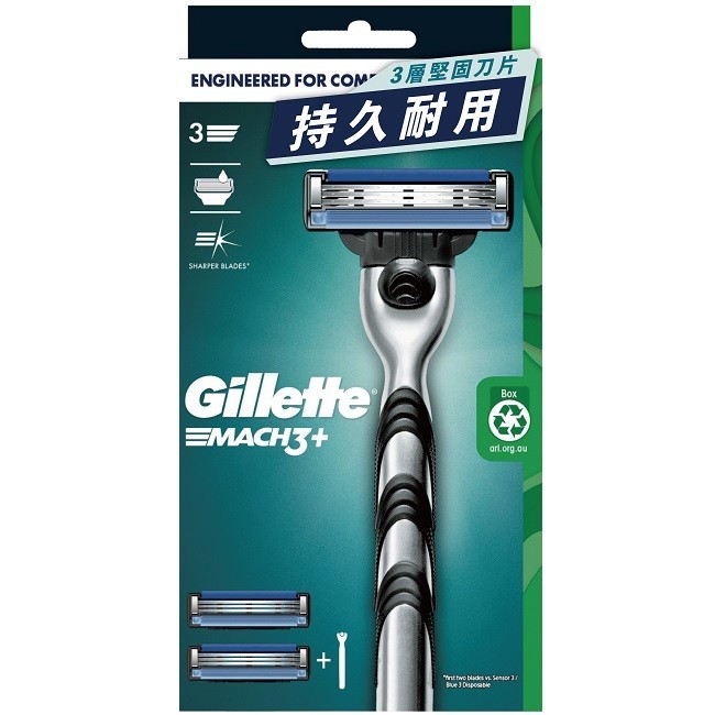吉列 Mach3 鋒速系列刮鬍刀 1刀架2刀頭 | 蝦皮購物