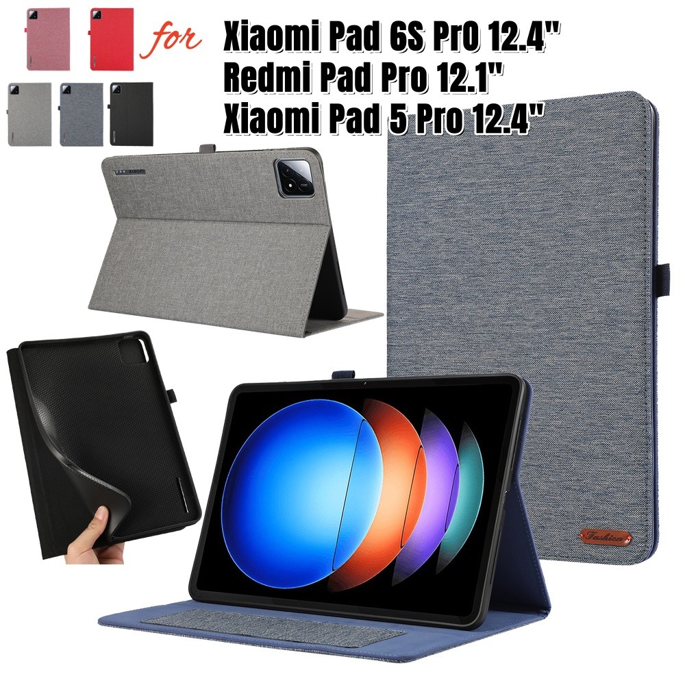 Custodia per Xiaomi Pad 6S Pro 12.4 Pollici 2024 Cover in Pelle PU con