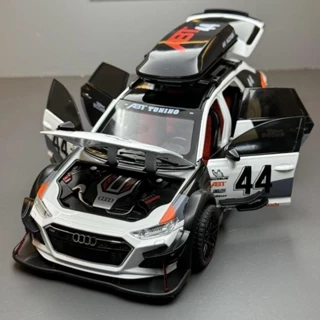 【現貨新品】Audi 模型車 1：24 升級改裝版 合金車模型 奧迪RS6 奥迪模型車 休旅車 聲光 回力車 汽車模型