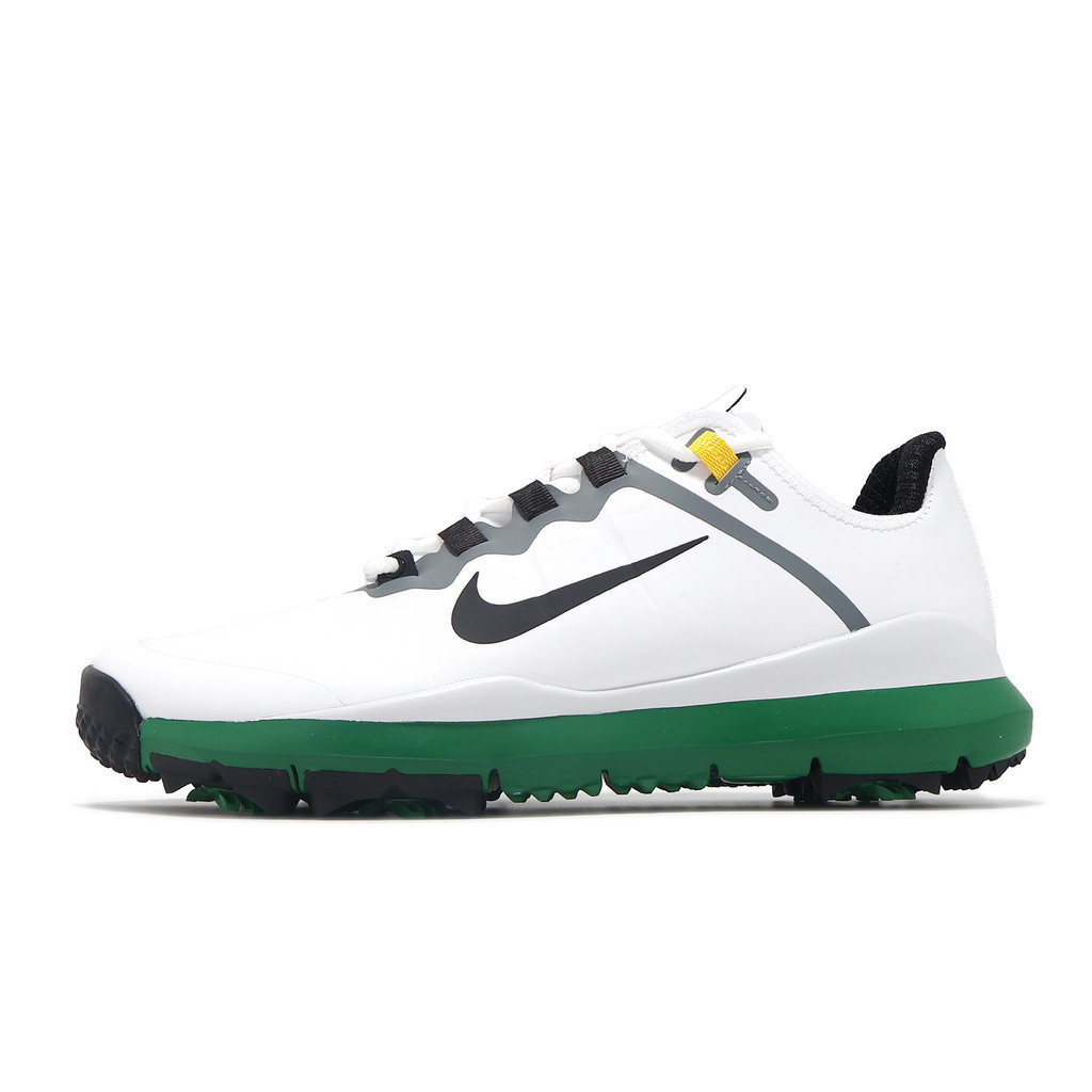 Nike 高爾夫球鞋TW 13 寬楦男鞋Tiger Woods 老虎伍茲白綠[ACS