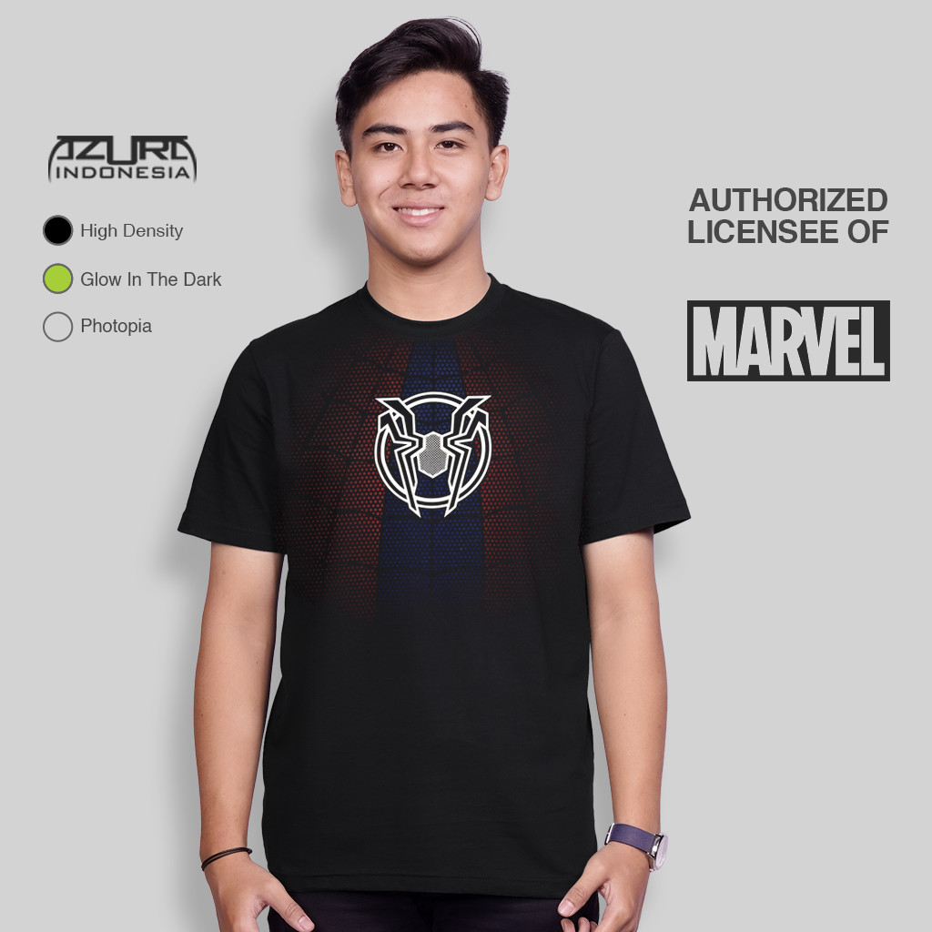 Hitam Azura Indonesia T 恤 Marvel Original 蜘蛛俠身體紅 R&B 瀝青黑 | 蝦皮購物
