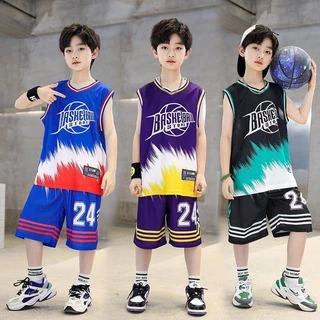 🍦Ice Cream🍦男童短袖套裝 台灣出貨 兒童夏季速幹運動套裝新款無袖籃球服中大童運動球衣男孩背心套裝
