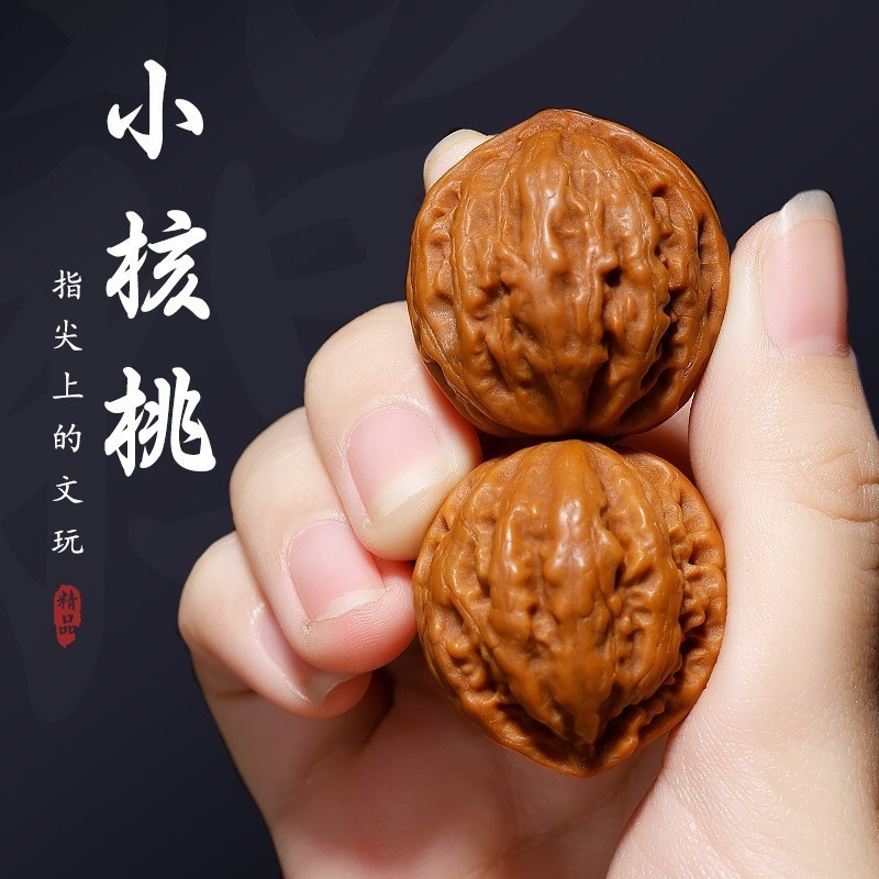 文玩核桃手串嚴選麒麟紋官帽盤玩手把件四座樓獅子頭核桃佛珠手串盤串手