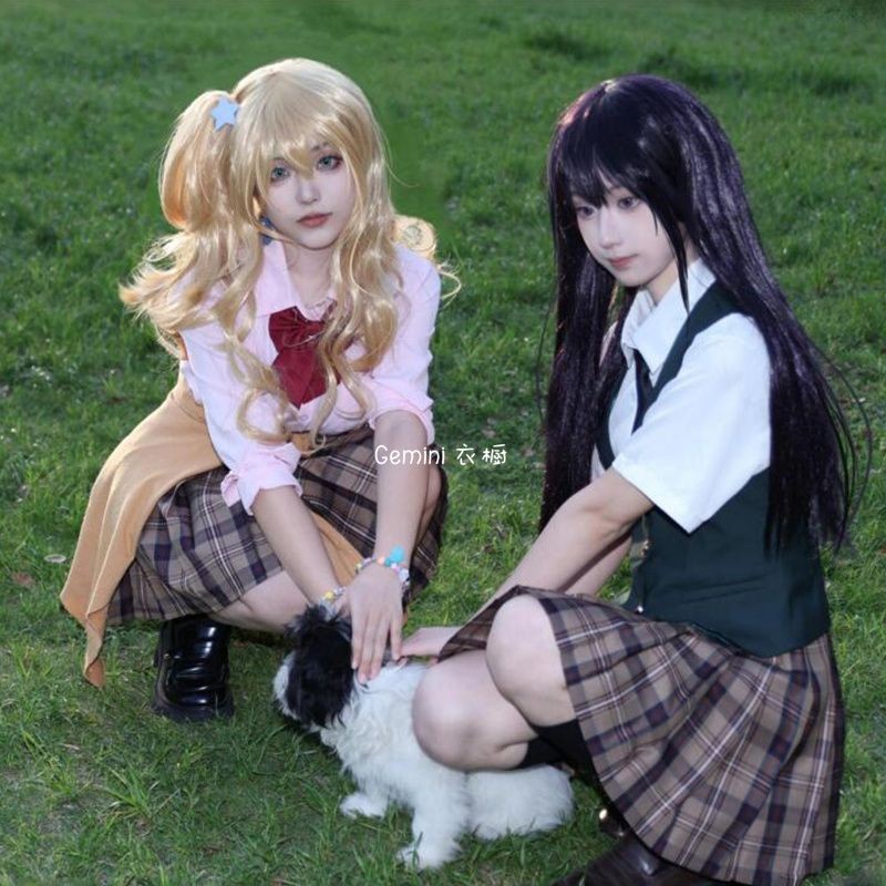 春秋jk制服動漫藍柚子芽衣cos套半身裙短裙全套 | 蝦皮購物