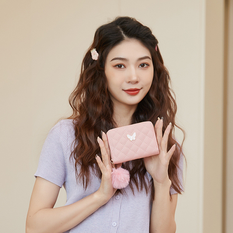 women purses女式零錢包 2025清新時尚高級感手拿包 福利菱格小錢包 | 蝦皮購物