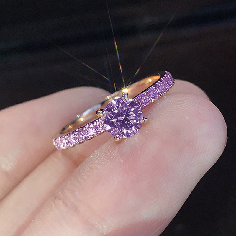 【戒指】戒指ins簡約鍍銀仿真鋯石戒指求訂結婚對戒婚戒戒指女生戒子 | 蝦皮購物