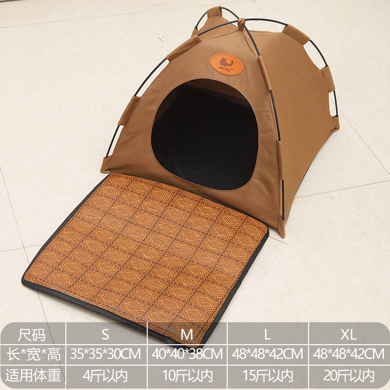 猫小屋四季通用の折りたたみ式猫泰迪犬離れのベッド夏凉巣网赤い犬小屋のペット用品 猫小屋四季通用の折りたたみ式猫泰迪犬離れのベッド夏凉巣网赤い