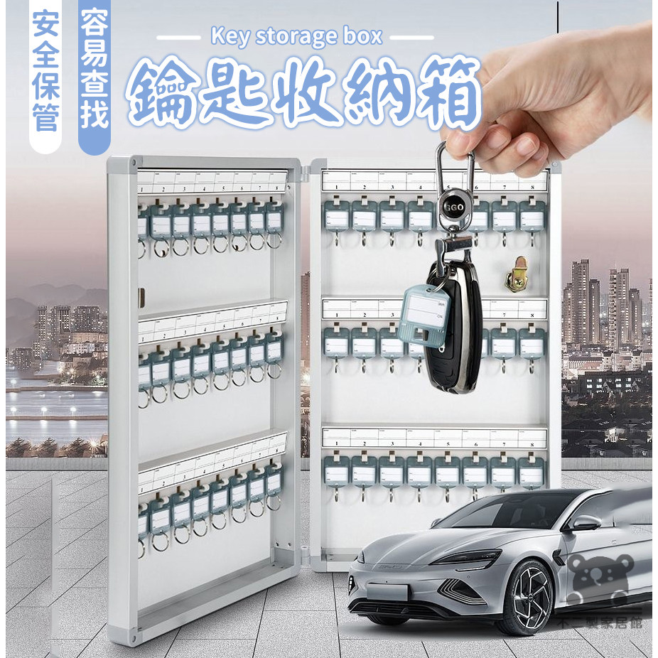 【壁掛式鎖匙收納箱 可開發票】鑰匙架 鑰匙管理箱 鑰匙箱 鑰匙收納櫃 存放盒 鑰匙掛鉤 儲存管理盒 鑰匙櫃TIH645 | 蝦皮購物