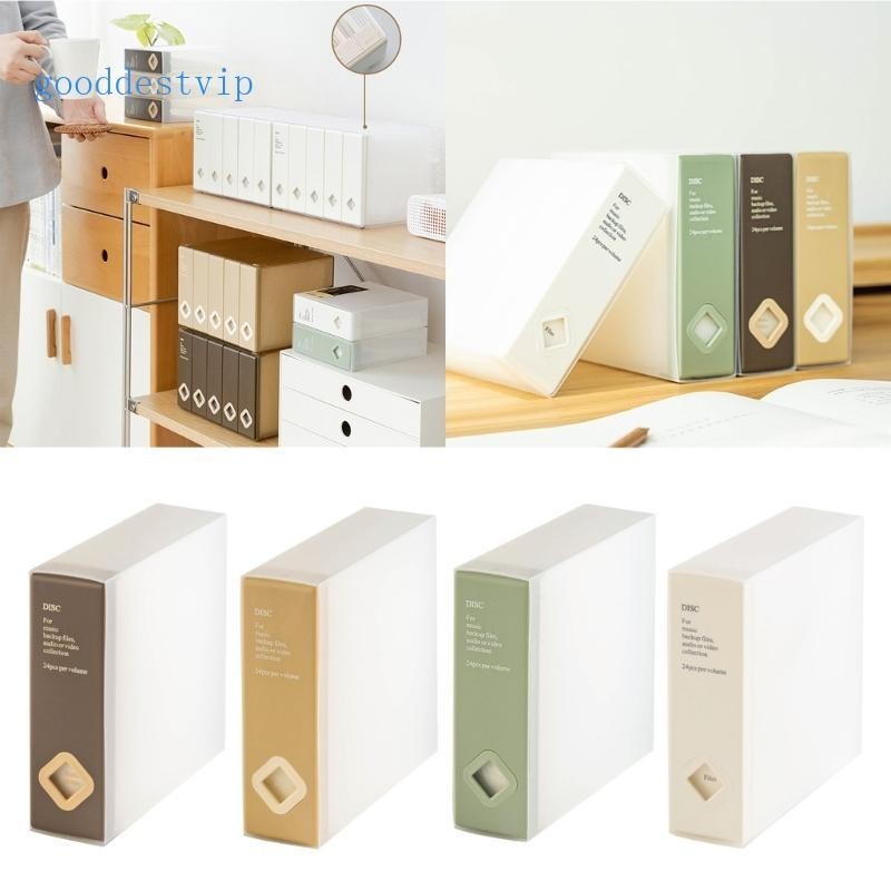 Good CD 存儲盒 CD 展示盒 CD 支架存儲塑料 CD 盒 CD 存儲容器用於 CD 光盤管理 | 蝦皮購物