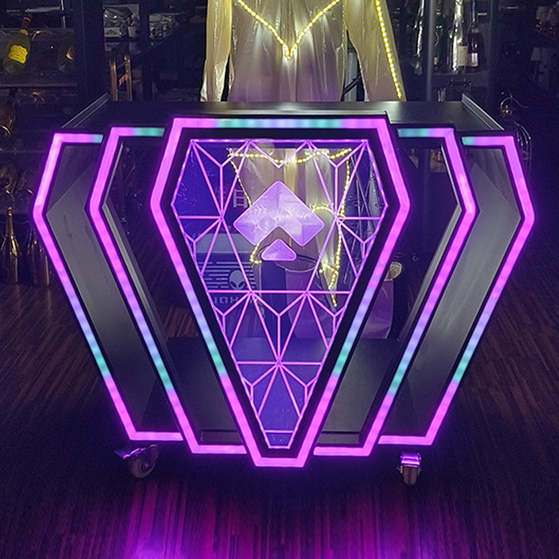 一點家具 整裝出貨 打碟機 夜店 打碟桌 音響架 招待所 酒吧檯 LED打碟台 包厢 可移動不銹鋼 發光吧檯 | 蝦皮購物