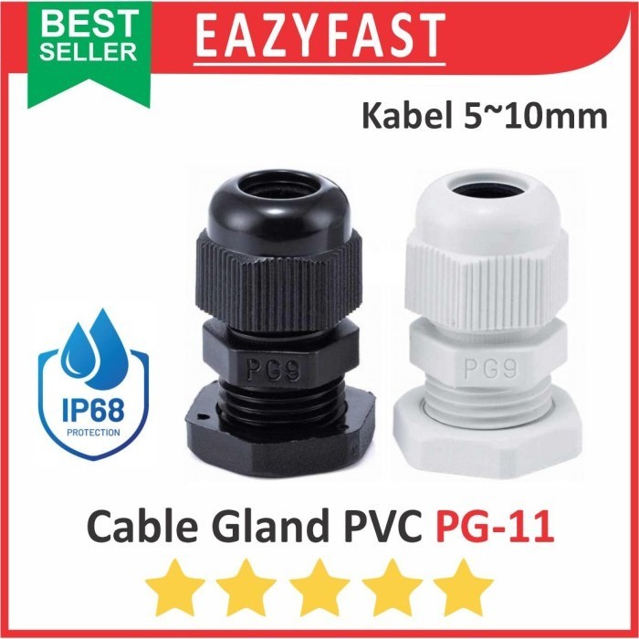 Putih HITAM 電纜接頭 PG11 PG11 PVC 防水 IP68 防水 IP 68 黑色白色 Glen Bo | 蝦皮購物