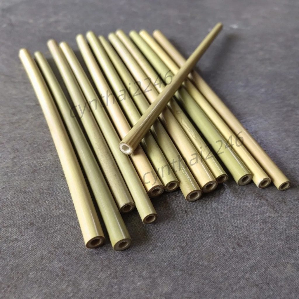 滿199出貨【店鋪熱銷】青竹黃竹吸管 天然竹子 DIY材料不 鏽鋼吸管 刷蘆笙 半成品家用款環保 | 蝦皮購物