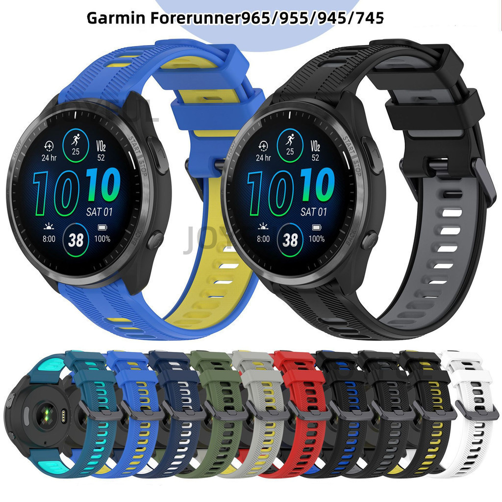 22mm 佳明錶帶 適用於 佳明Garmin Forerunner 965 955 945 935錶帶 矽膠腕帶替換錶帶 | 蝦皮購物