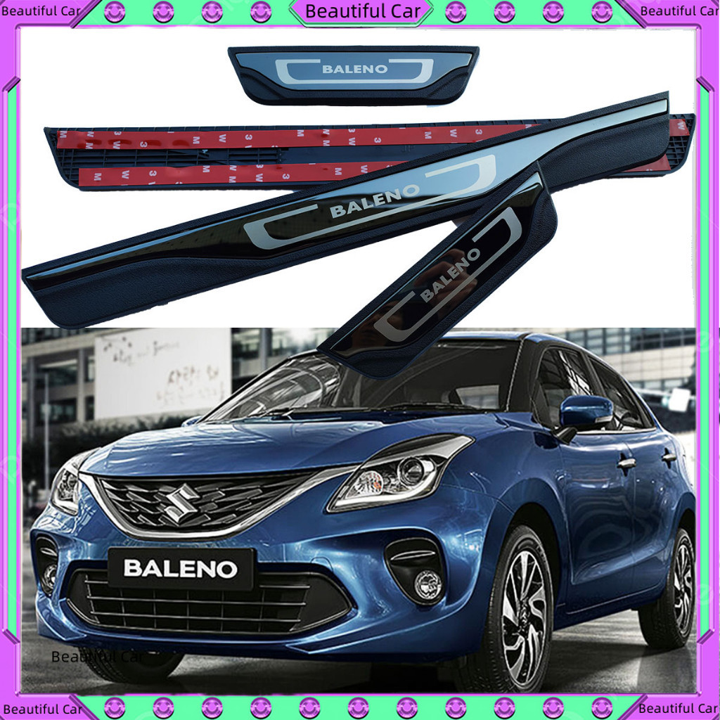 SUZUKI鈴木 Baleno 15-24款 汽車配件 門檻板 門檻條 歡迎踏板 門檻保護 防刮 迎賓 防踩 車貼 | 蝦皮購物