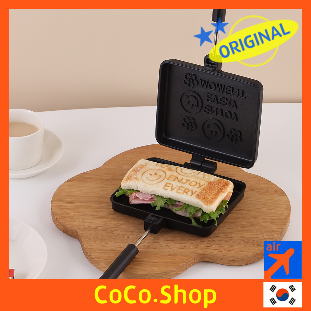 [MELLOW] sandwich pan camping lettering toast pan | 蝦皮購物