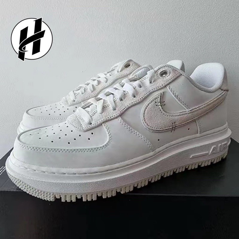 -高品質 Nike Air Force 1 Luxe 米白 黑魂 厚底 AF1 麂皮 DD9605-100 | 蝦皮購物