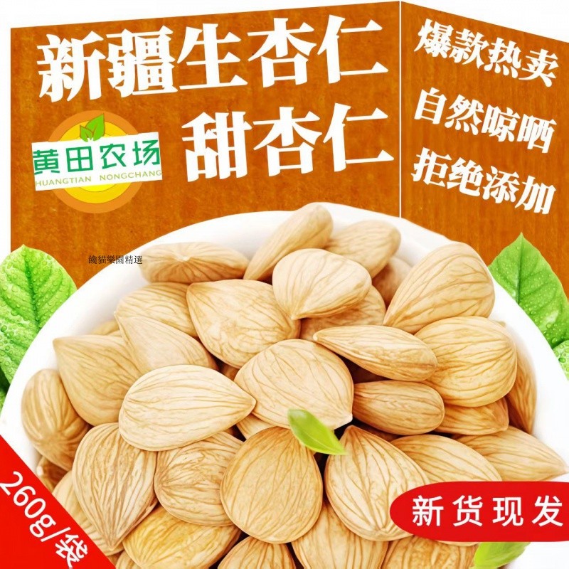 【新貨】新疆特産生杏仁正宗南杏仁甜杏仁新鮮生喫原味大杏仁無殻1 | 蝦皮購物
