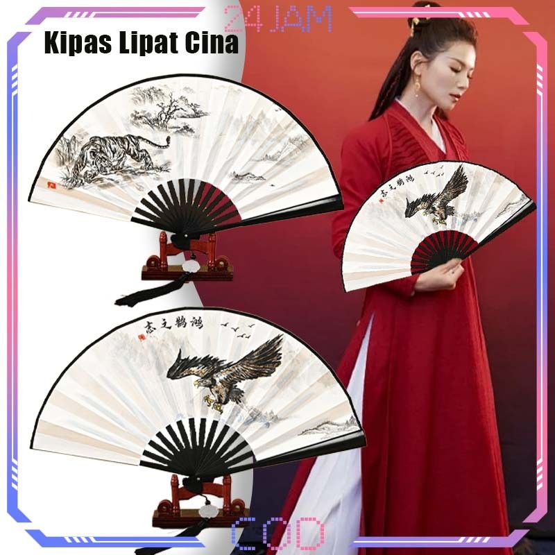 中國傳統折扇折疊手扇東方國畫圖案扇紀念品扇 | 蝦皮購物