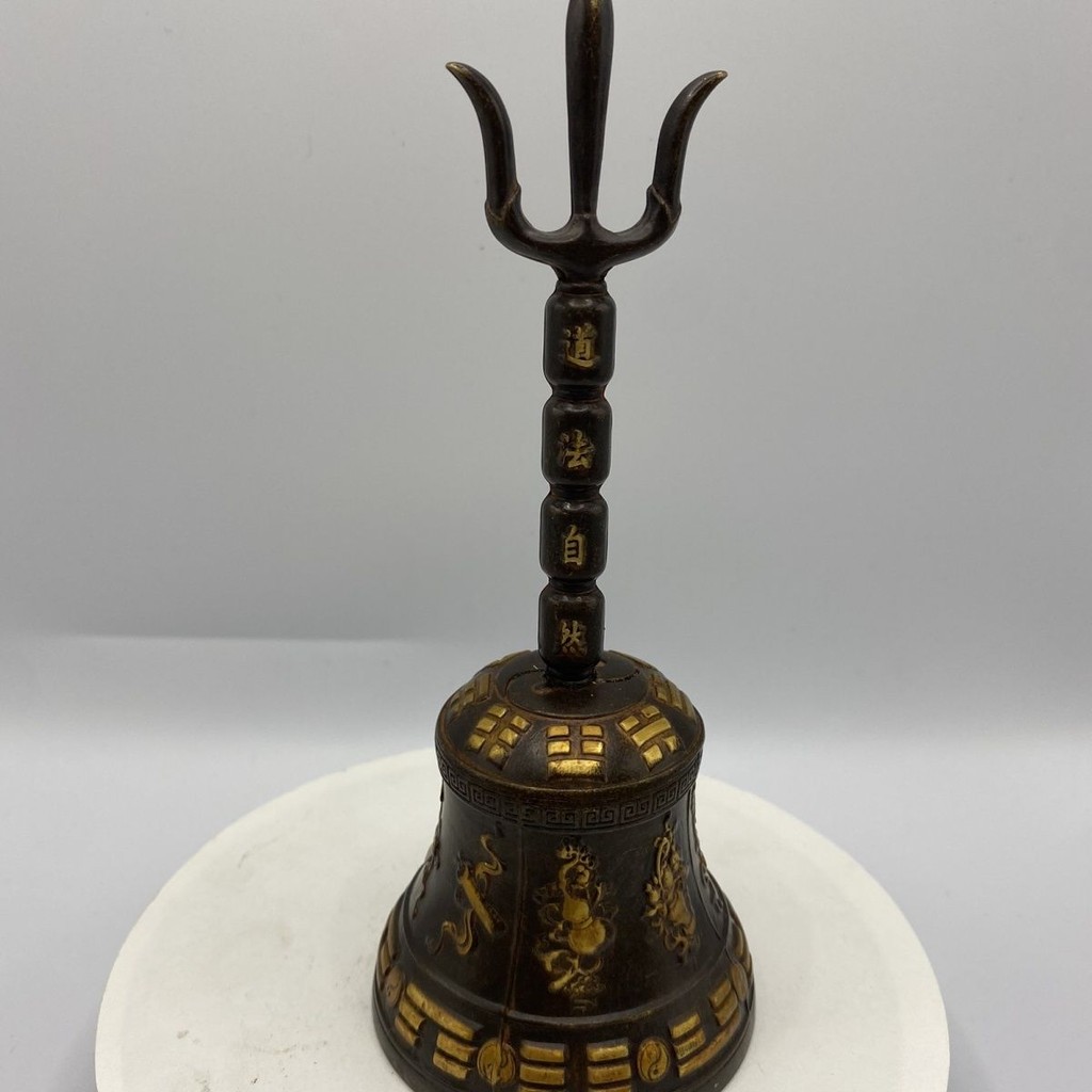 銅器 法器 仏字鈴 銅鈴 七仏手揺鈴 鎮宅辟邪 開運風水 招財 置物 ◎開運贏家◎X007【古牛鈴(中)七色流蘇鈴鐺串-36顆銅鈴串/1串