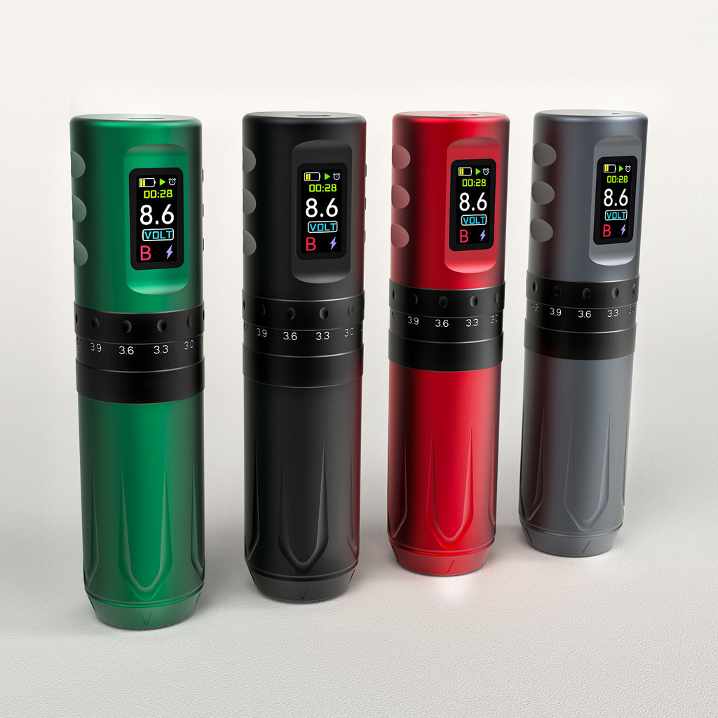 INKONE TORX行程可調節專業無線紋身機 紋身筆雙電池 1800mAh彩色螢幕OLED 紋身供應 刺青器材批發 | 蝦皮購物