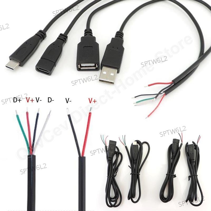 Type-c USB母插孔4針2針公母電源數據線充電線延長線連接器TW6L2 | 蝦皮購物