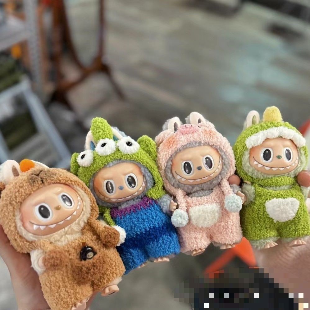 手工編織labubu娃衣娃衣搪膠公仔盲盒diy編織娃服成品15cm-17㎝ | 蝦皮購物