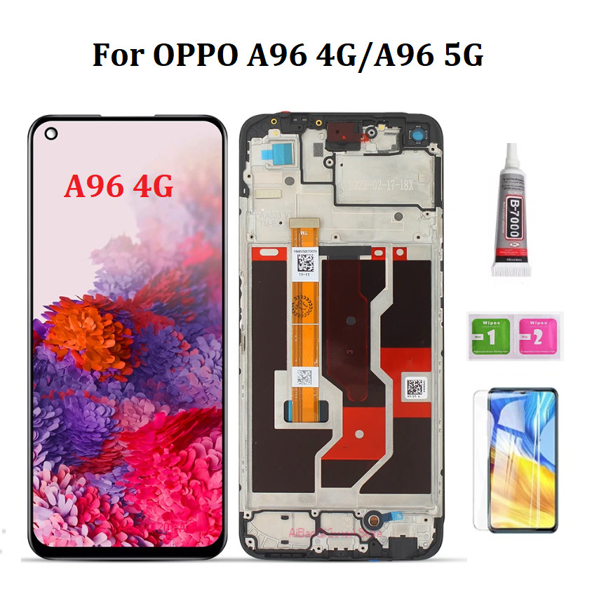 帶邊框螢幕總成兼容OPPO A96 4G CPH2333/A96 5G PFUM10螢幕總成 屏幕總成 | 蝦皮購物