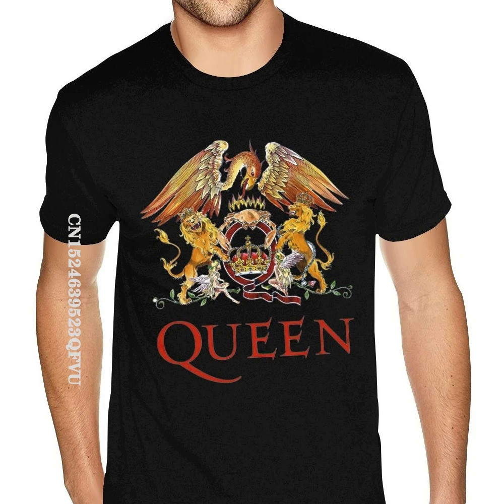 Cool Queen The Classic Queen Crest Logo Queen 搖滾音樂 T 恤男士定制哥特 | 蝦皮購物