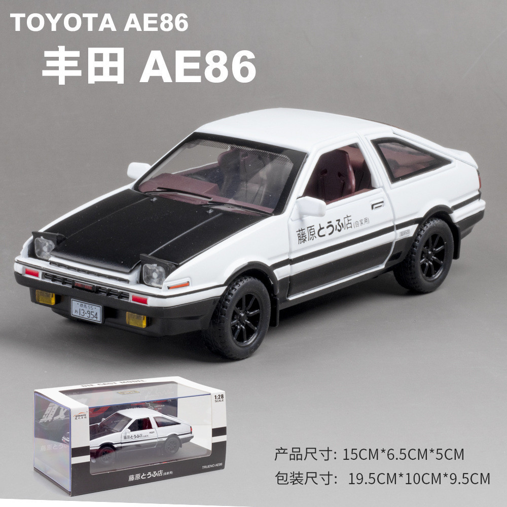 [GT-M速影車坊]1:28 AE86頭文字d合金車 头文字D藤原豆腐店場景合金模型車 男生收藏回力車玩具 頭文字 | 蝦皮購物