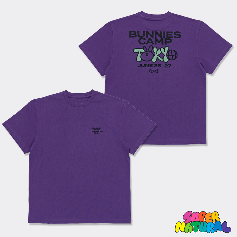 Tシャツ(XL) NewJeans x MURAKAMI バニーズキャンプ NewJeans x Murakami T-Shirt Navy BUNNIES CAMP Tokyo 2024