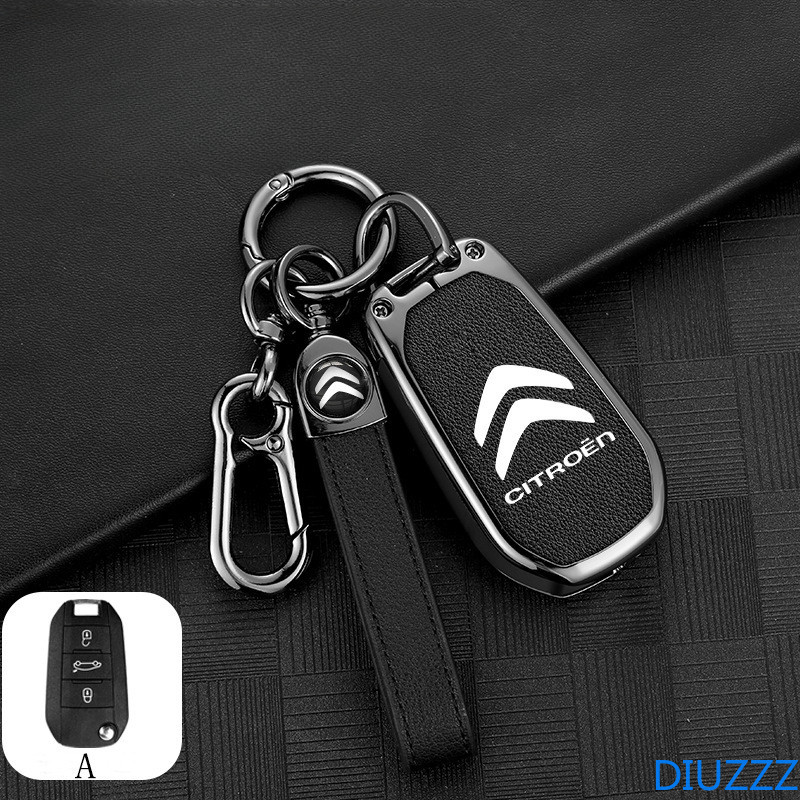 Porte-clés Voiture Pour Citroën C2 C3 C4 C5 C6 C3-XR C4X C5X DS - Design Simple, Robuste, Anti-rayures - 8