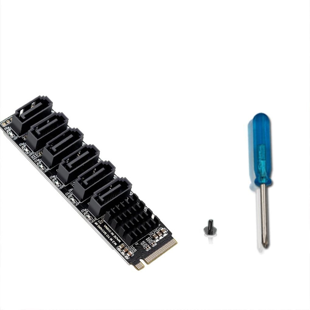 全新 Pcie M2 適配器 6 端口擴展卡,用於快速傳輸 Rgb 風扇 Pc 控制器 Sata 到 Usb | 蝦皮購物