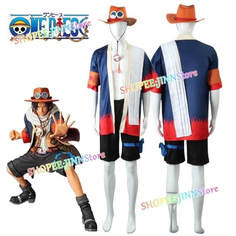 - Jinn - ONE PIECE Cosplay Costume Fire Fist ACE Cosplay 和服帽 | 蝦皮購物