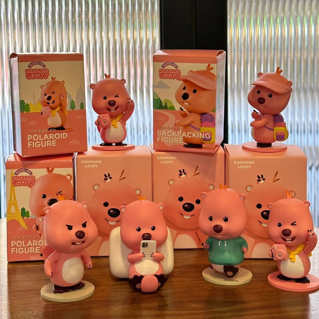 🔥台灣出貨🔥 Loopy 露比公仔 有你超甜歪頭露比 一身反骨 小海狸公仔 粉色 可愛擺件 桌面擺件 生日禮物 女生禮物 | 蝦皮購物