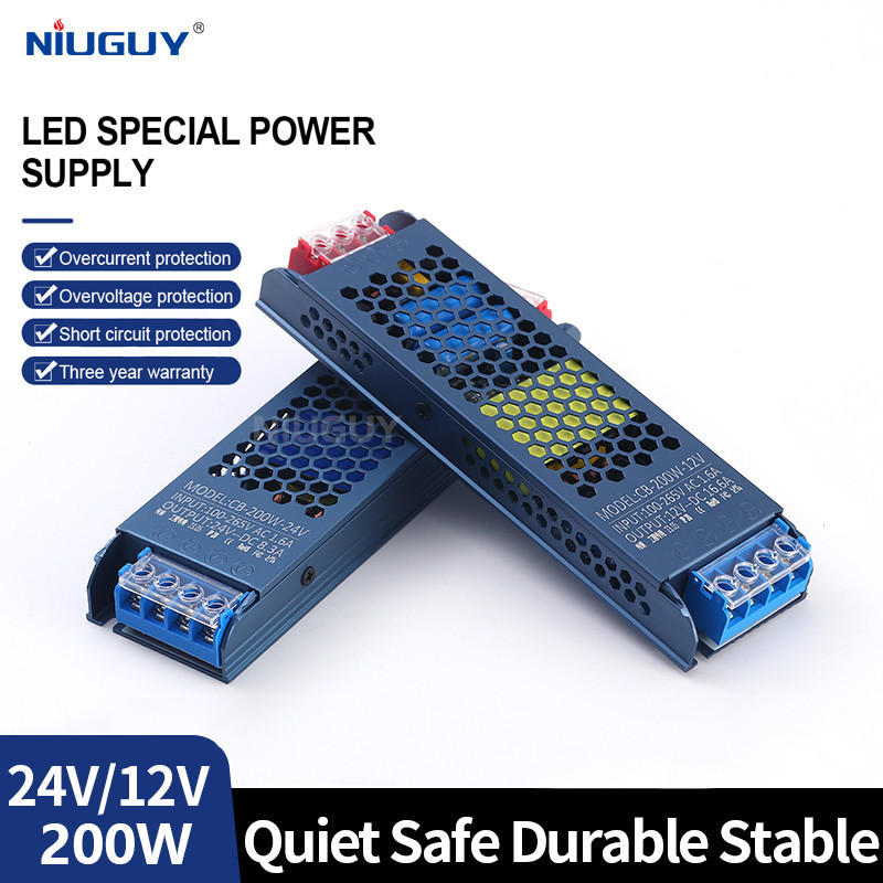 LED開關電源、廣告燈箱LED驅動器200W LED電源、DC12V/24V超薄條形電源 | 蝦皮購物