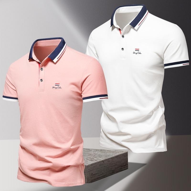 SIZE M-4XL 男polo衫 短袖Polo衫 翻領立領短袖t恤 吸汗透氣 polo衫男 商務polo衫 | 蝦皮購物