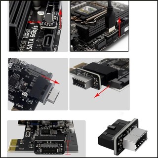 [MAI] Usb 前面板適配器垂直 USB C 接頭適配器 USB 3 1 Type-E 到 USB 3 0 20Pi | 蝦皮購物