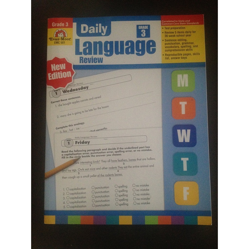 Daily Language Review (2015 revised edition), Grade 3 Teacher Edition ...