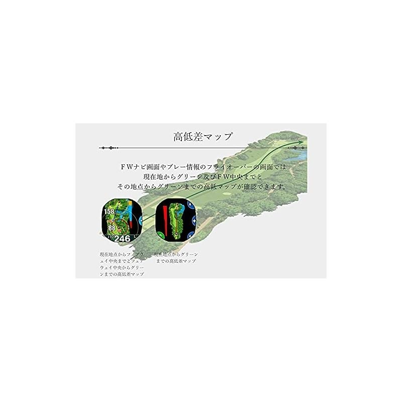 Shot Navi Crest（ショットナビ）黑色×银色GPS高尔夫导航高尔夫