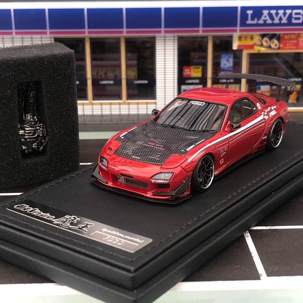 IG 1/43 馬自達 RX7 魔王 帶引擎 樹脂仿真汽車模型收藏#汽車模型 | 蝦皮購物