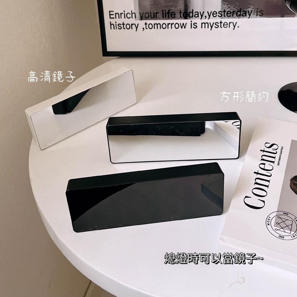 Product image 隔日到貨🏆Ins風 桌面電子時鐘 小鬧鐘 LED夜光鏡面鬧鐘 靜音時間顯示器 顯示器擺件 桌上擺件 數字台式鐘錶 9