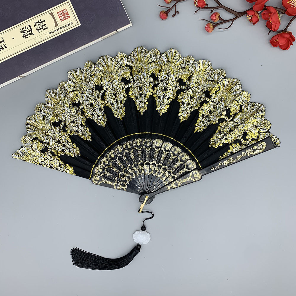 《舞蹈扇子》單花扇子中國風扇 舞蹈扇 詠春扇塑膠扇西班牙扇旗袍扇子 | 蝦皮購物