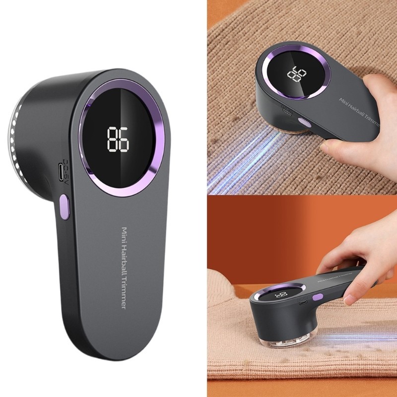 Alilin 織物美容工具,帶 LED 顯示屏電動棉絨去除劑,用於服裝 | 蝦皮購物