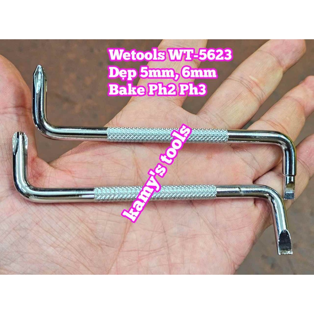 Wetools 平頭 Z 頭螺絲刀套裝 5mm 6mm PH2 PH3 型號 WT-5623 | 蝦皮購物