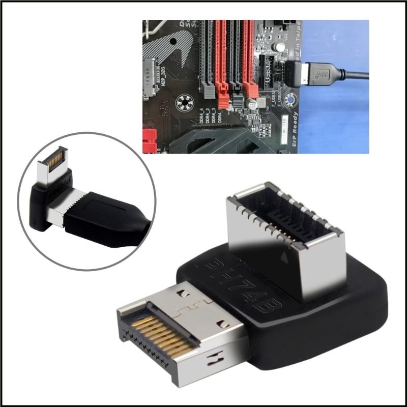[MAI] 90 度 USB E 型適配器 USB 3 1 E 型前面板內部連接器 | 蝦皮購物