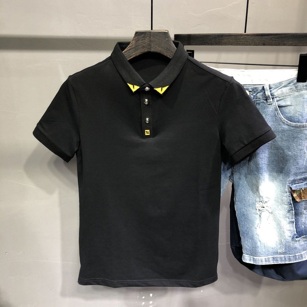 ［特價$169→$109］男裝簡約編織POLO領短袖T恤