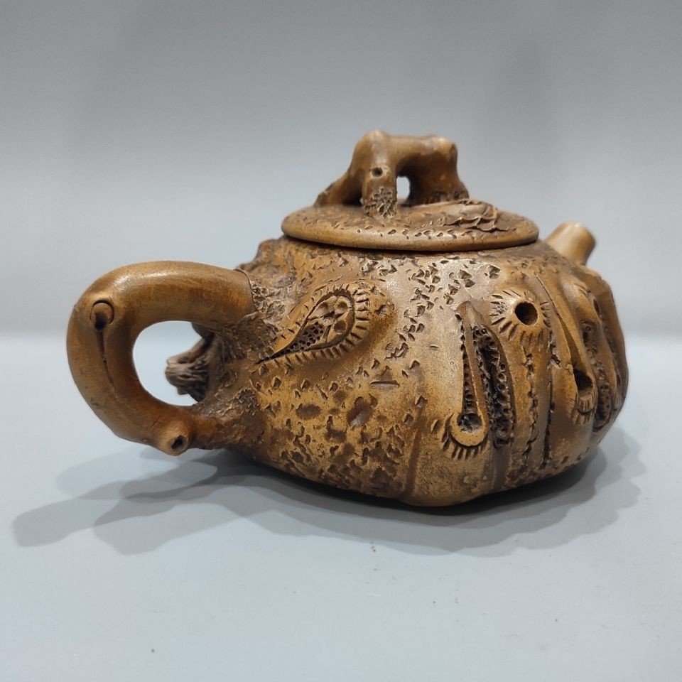 宜興紫砂壺供春上新橋陳鳴遠落款庫存泡茶壺純手工制段泥家用收藏